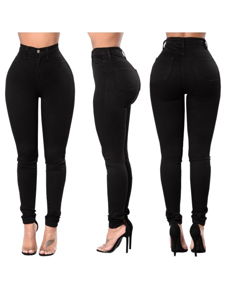 Black high-stretch jeans
