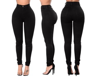 Black high-stretch jeans